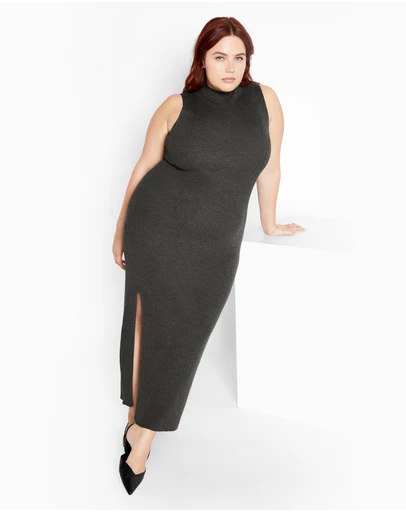 City Chic - Plus sizeKenia Dress - charcoal