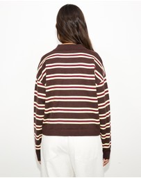 Dazie - Piper Stripe Knit Polo