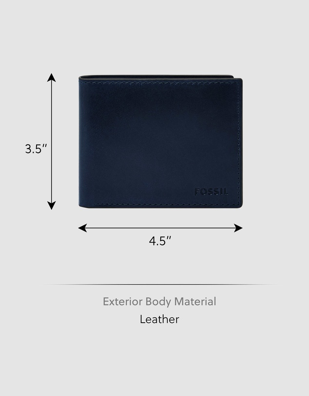 Fossil - Derrick Blue Wallet