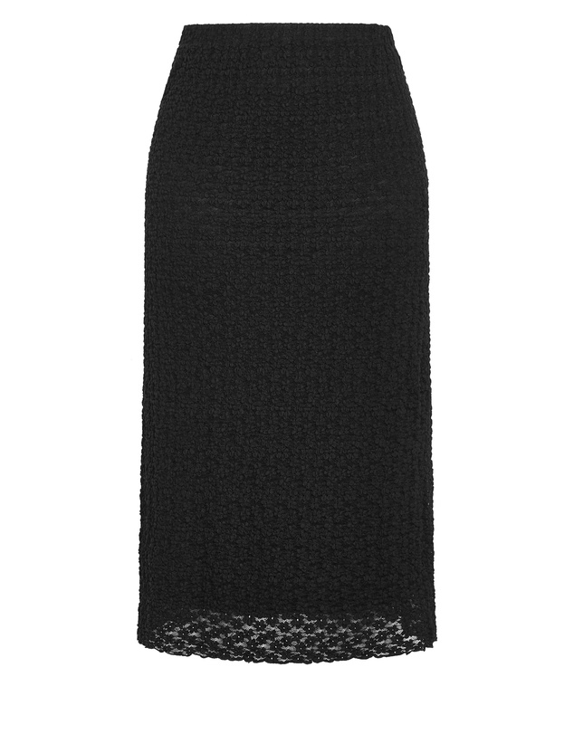 City Chic - Plus size Shiloh Lace Maxi Skirt - black