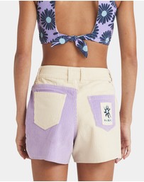 Billabong - Girls 8 to 16 Mixing Vines Denim Shorts