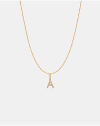 Ania Haie - Ania Haie Gold Letter A Initial Necklace