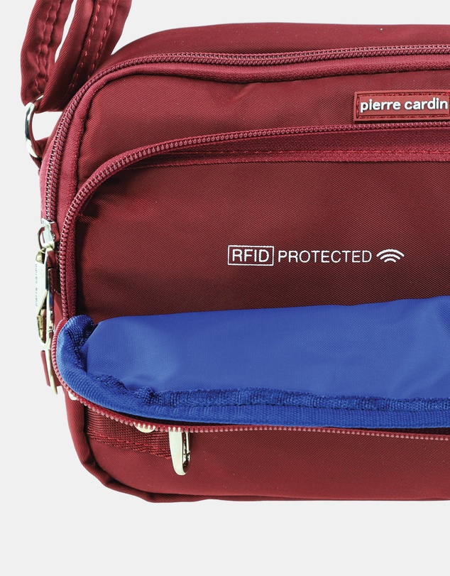 Pierre Cardin - Pierre Cardin Nylon Anti-Theft Cross Body Bag