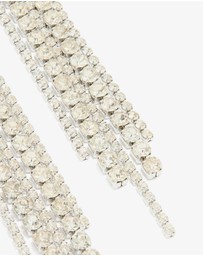 Lovisa - Silver Diamante Cup Chain Mixed Length Drop Earrings