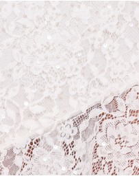 Petal & Pup - Lorde Midi Dress - White Lace Sequin