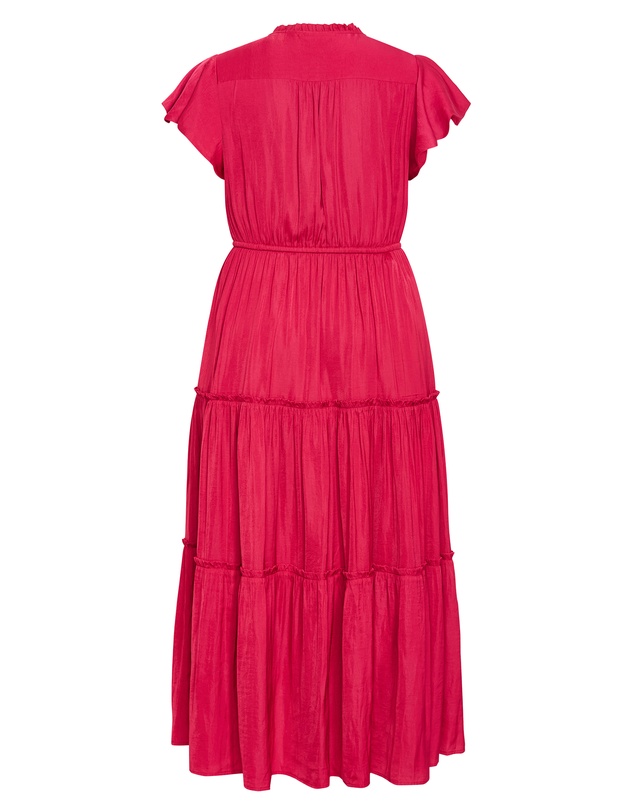 City Chic - Drama Queen Flutter Sleeve Maxi Dress