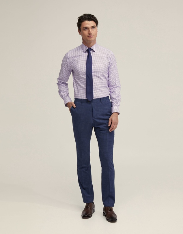 Oxford - Beckton Cotton Stretch Check Shirt