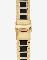 Michael Hill - Solar Powered Men's Watch with Gold and Black Tone in Stainless Steel