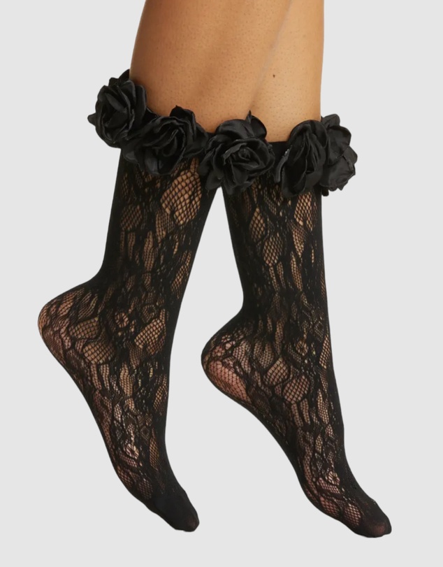 High Heel Jungle - Lace Ring A Rosie Socks