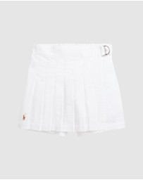 Polo Ralph Lauren - Pleated Cotton Seersucker Wrap Skort - ICONIC EXCLUSIVE (2YRS-6.5YRS)