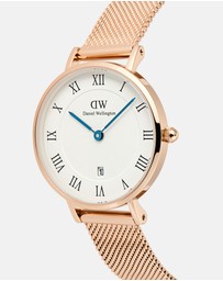Daniel Wellington - Petite 28mm Roman Numerals Date Melrose RG