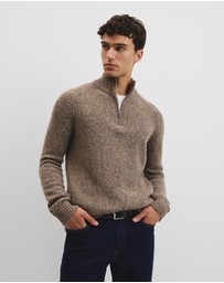 Country Road - Merino Nep Quarter Zip Knit
