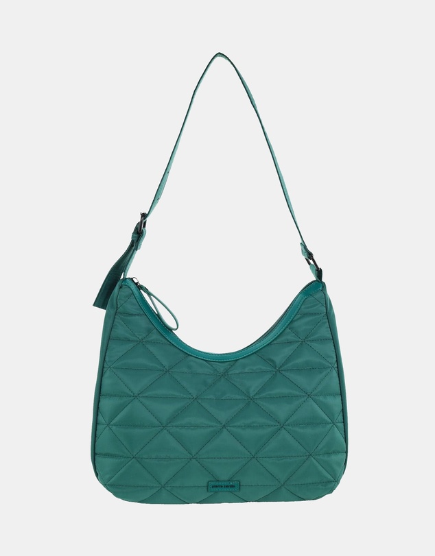 Pierre Cardin - Pierre Cardin Ladies Nylon Geometric Hobo Bag