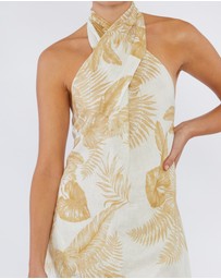 Amelius - Samara Linen Halter Maxi Dress