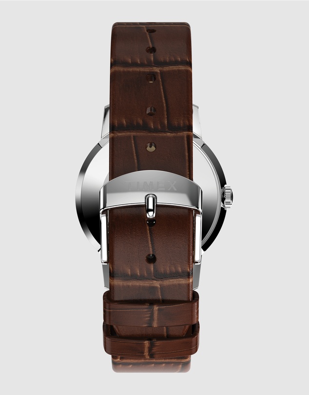 TIMEX - Marlin® Hand Wind 34mm Leather Strap Watch