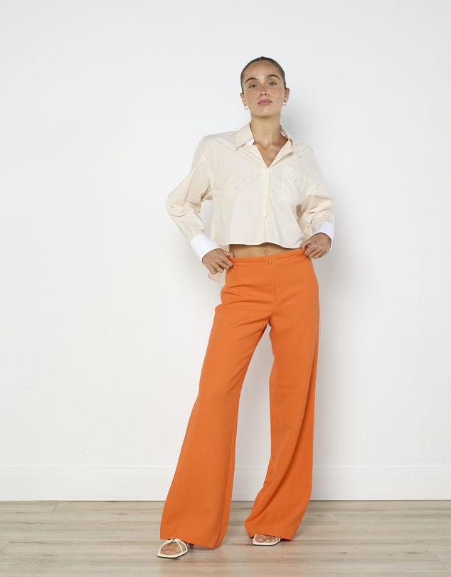Cirkular - Pre-Loved - Courreges Pantalon in Orange