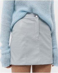 FRIEND of AUDREY - Musier Leather Mini Skirt