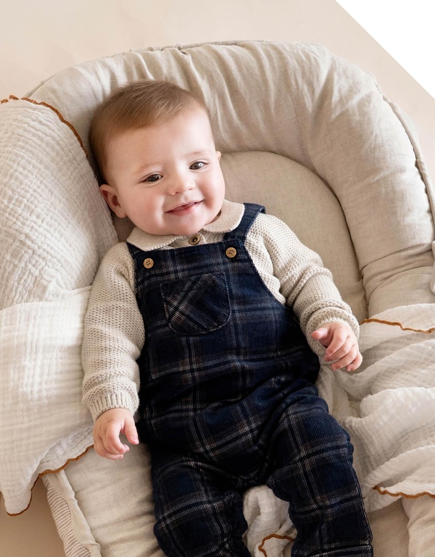 Bebe by Minihaha - Jake Knitted Organic Bodysuit - Babies
