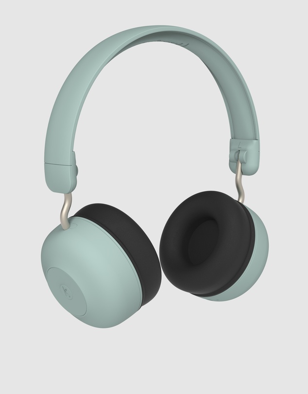 Kreafunk - Kreafunk Kids Buzz Bluetooth Headphones W/ Anc - Dusty Green
