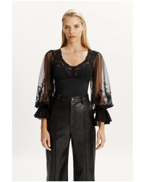 Bardot - Bruna Lace Detail Bodysuit