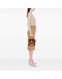 Pre-Loved by Azura Reborn - Pre-Loved Micro Tricolor Leather Luggage Tote