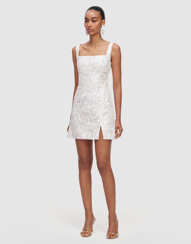 Self Portrait - Sequin Lace Mini Dress