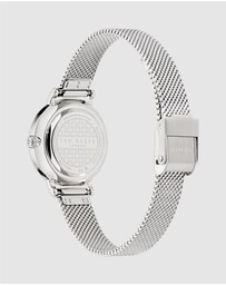 Ted Baker - Staciie 28mm Mother of Pearl Dial with Silver-Tone Mesh Strap