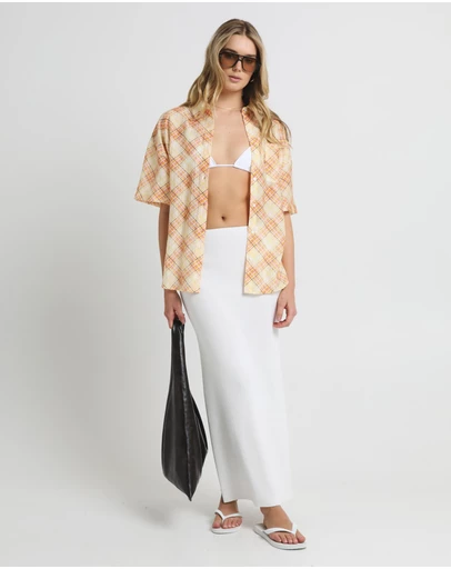 Subtitled - Nahla Oversized Check Shirt