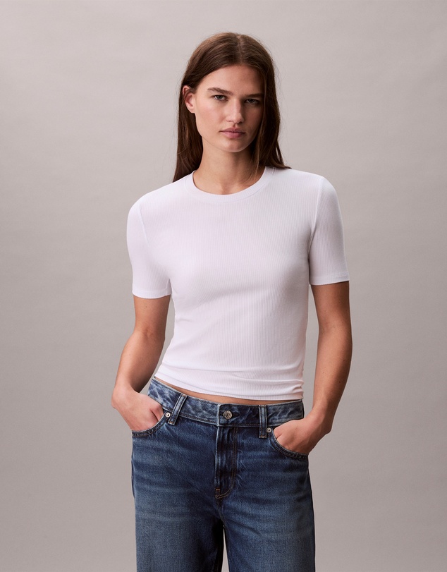 Calvin Klein - Modal Rib Crewneck Tee