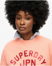 Superdry - Embellished Varsity Loose Crew