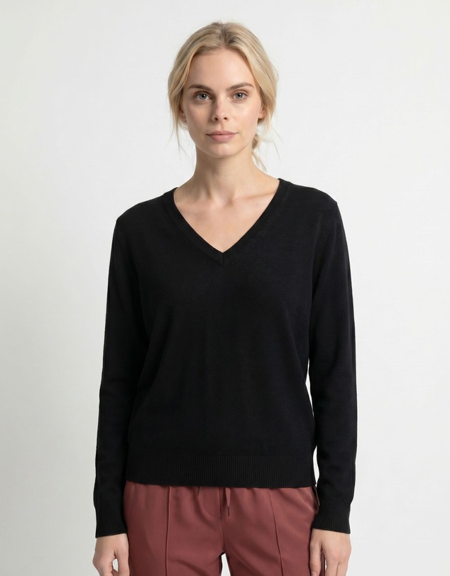 SILK MAGNOLIA - Cashmere V Nneck Jumper