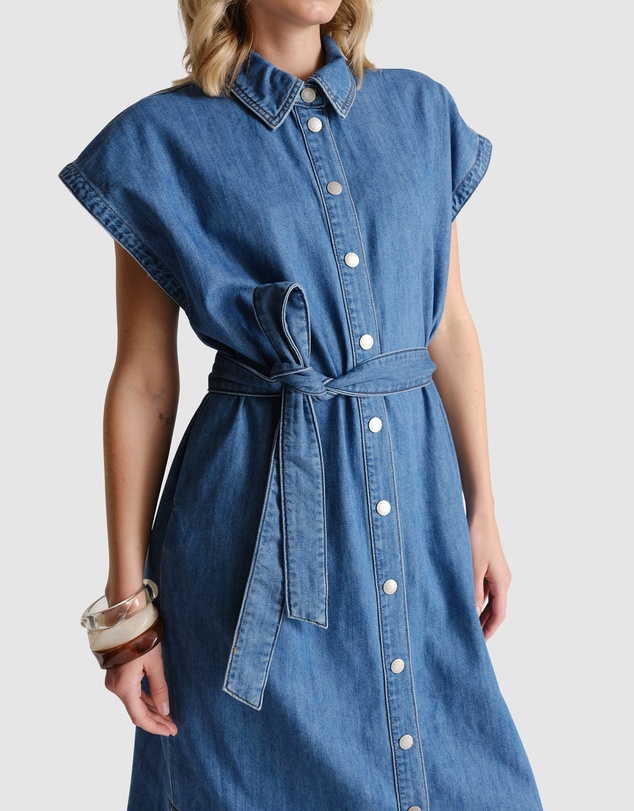 Decjuba - D-Luxe Denim Maxi Dress