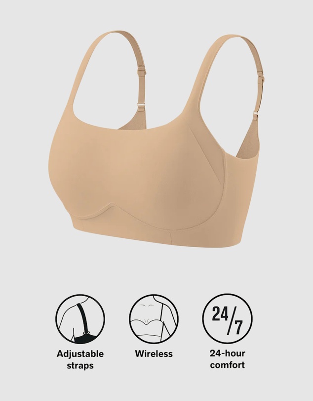 Leonisa - Everyday Supportive Side & Back Smoothing Wireless Bra