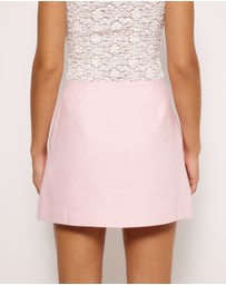 AERE - Pippa Buttoned Linen Skirt