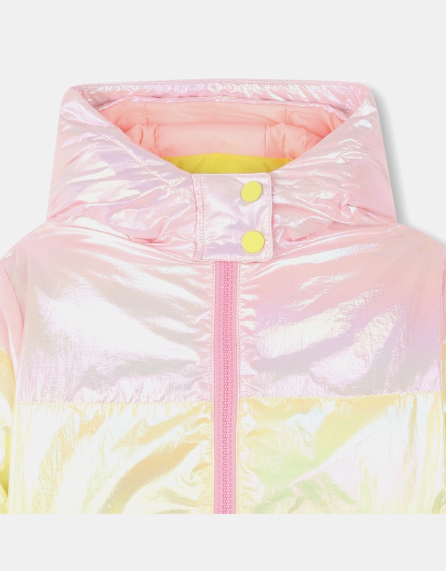 Billieblush - Rainbow Multicolored Down Puffer Jacket - Kids-Teens