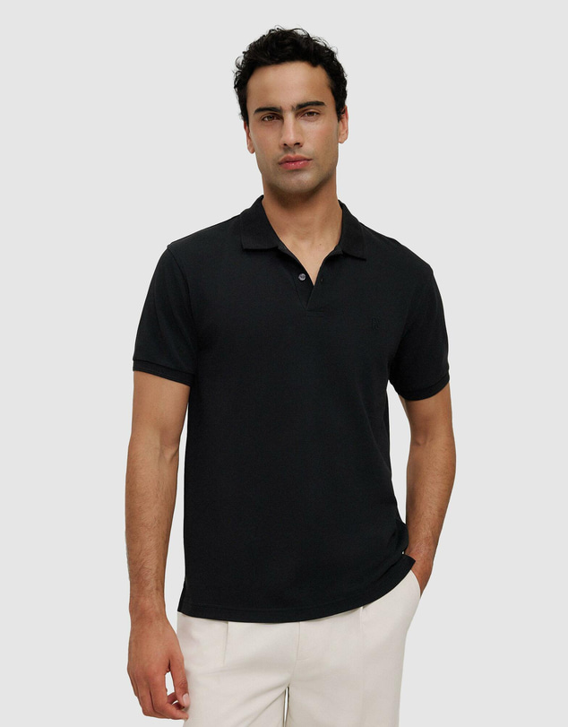 Trenery - Pique Monogram Short Sleeve Polo