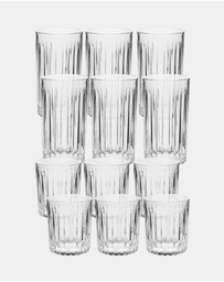 HOTTIE - Jonnie Linear 12-Piece Glass Set