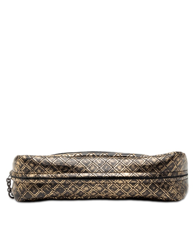 Pre-Loved by Azura Reborn - Pre-Loved Metallic Calfskin Intrecciomirage Chain Flap Crossbody