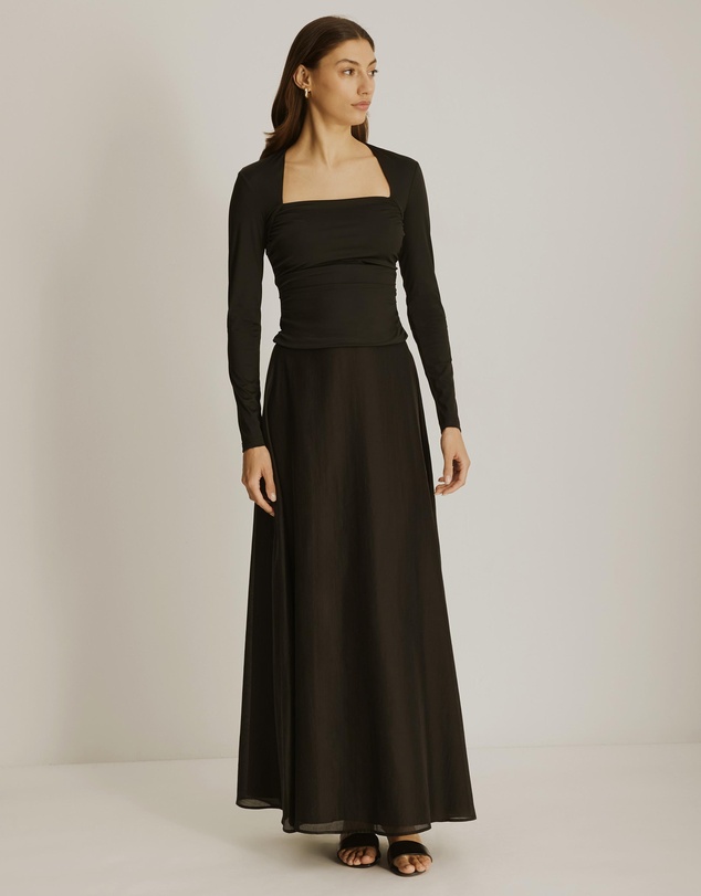 Atmos&Here - Kate Organza Maxi Skirt