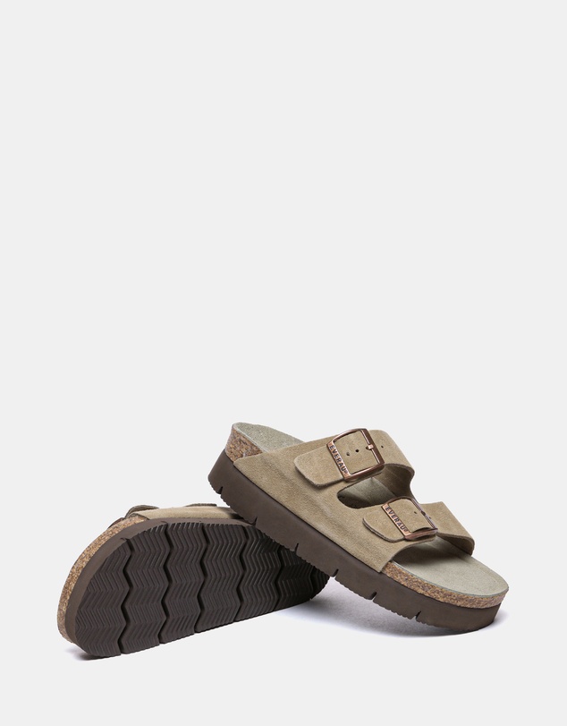 EVERAU - EverAU Ugg Sandal Platform Cow Suede Upper Sandals