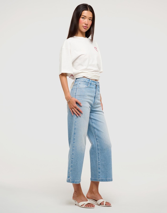 Abrand - 94 Wide Crop Jeans