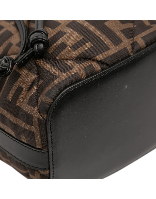 Pre-Loved by Azura Reborn - Pre-Loved Mini Quilted Silk FF 1974 Mon Tresor Bucket Bag