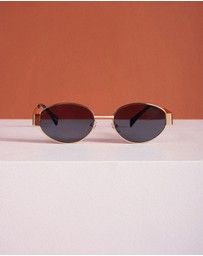 Azzurielle - Simona Gold Frame Sunglasses