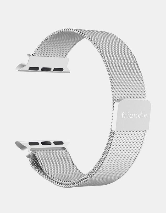 Friendie - Stainless Steel Woven Mesh Loop Band - The Melbourne - Apple Watch Compatible