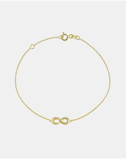 Zoe Olivia - 9K Gold Infinity Bracelet