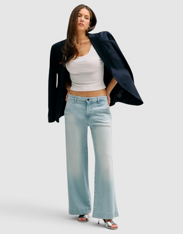 GUESS - High-Rise Eco Zoya Wide Leg Crop Jeans
