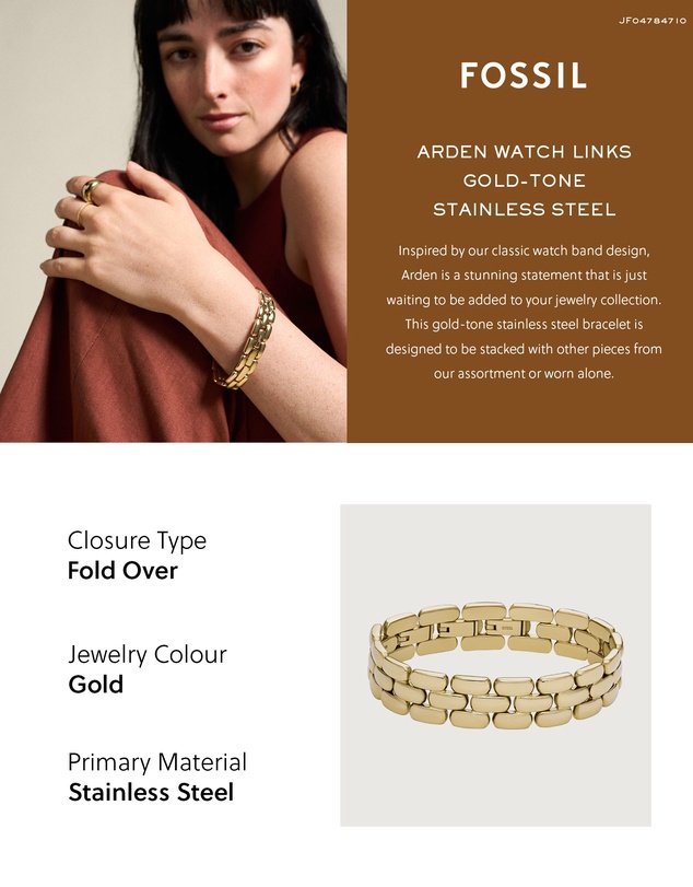 Fossil - Arden Gold Tone Bracelet