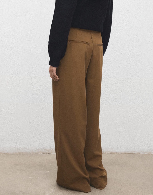 M.N.G - Pleated Wide Leg Trousers