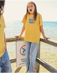 Skwosh - Easy Tiger Kids Slang Tee in Mustard