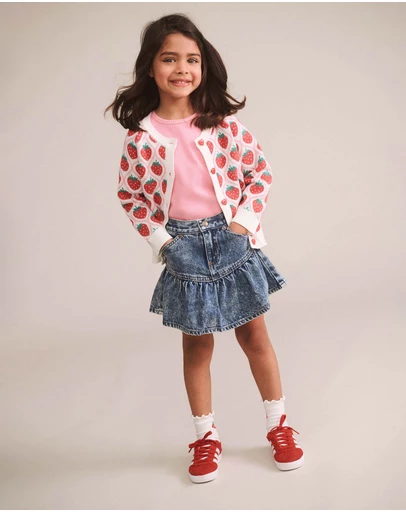 Huxbaby - Strawberry Fields Cardigan - Babies-Teens